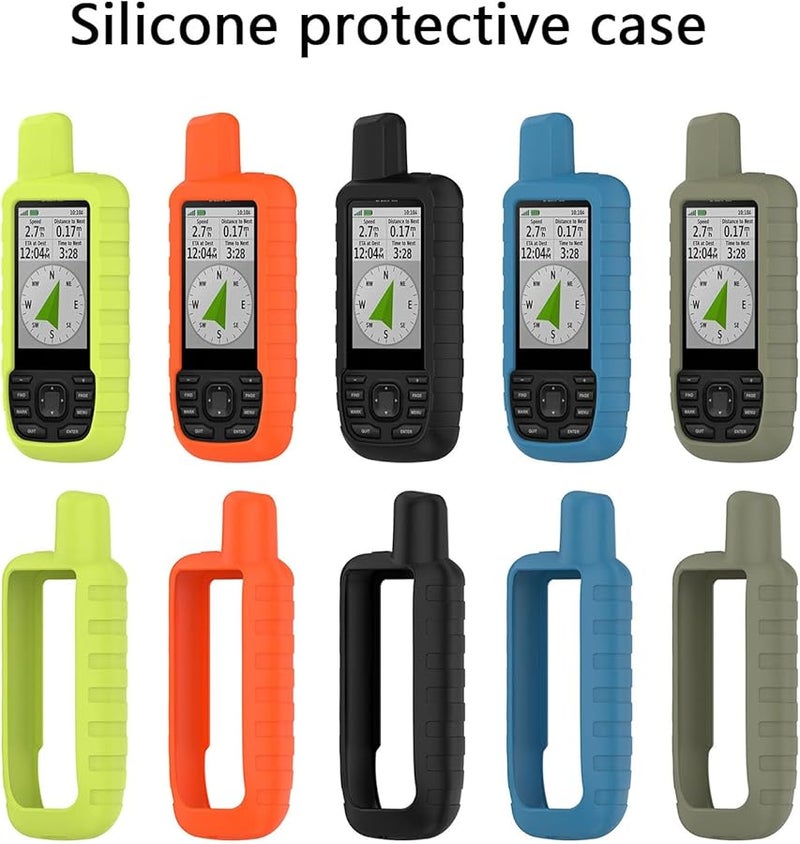 غطاء واقي من السيليكون باللون الأخضر الغابي لجهاز Garmin GPSMAP 66s 66st GPS - Image 2
